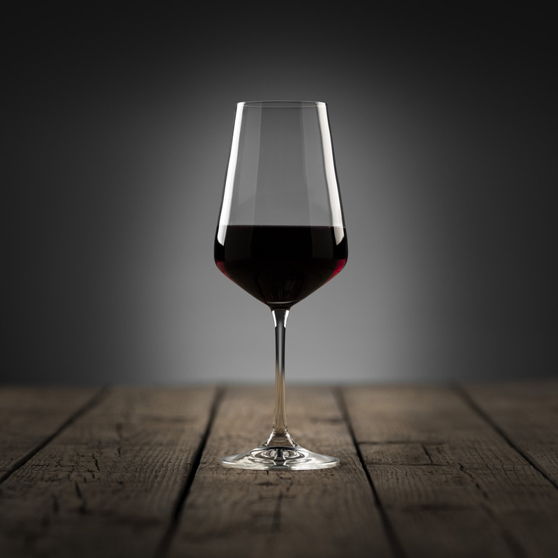 Wijnglas kristal - 450 ml - set van 4