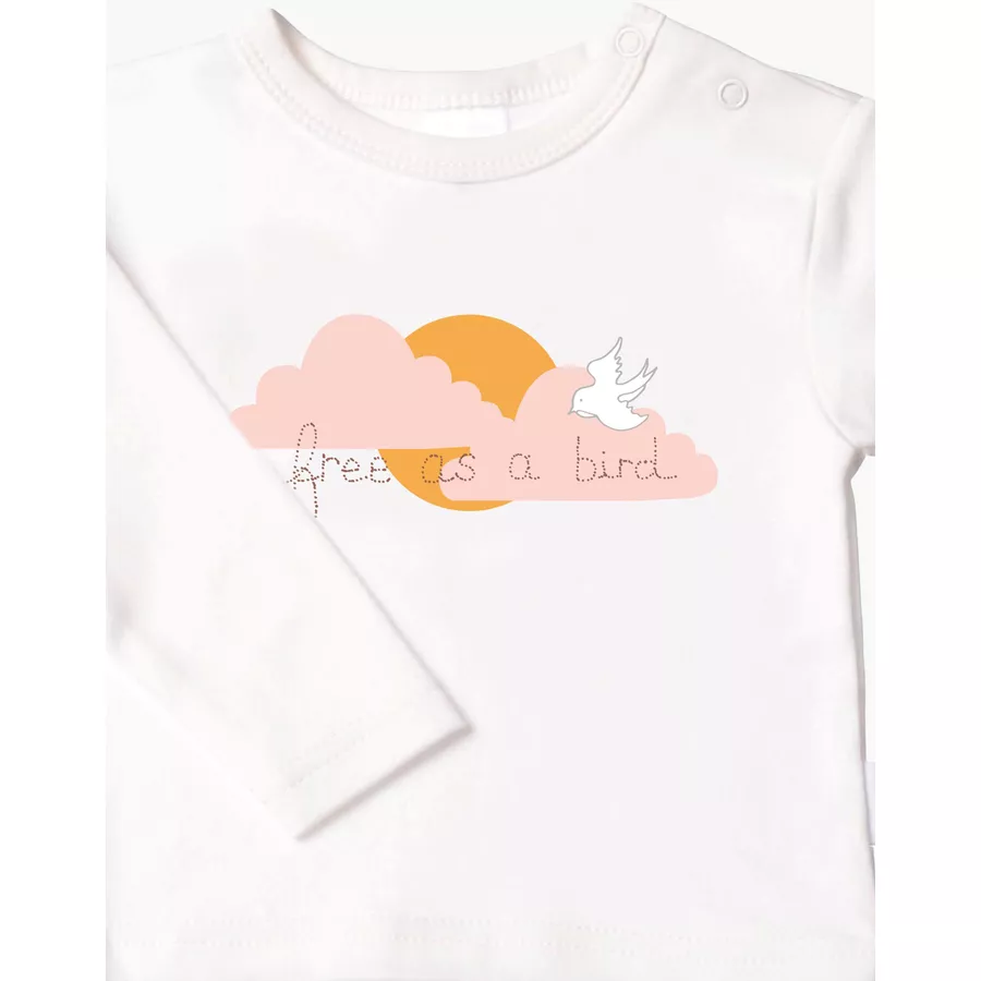 Liliput Langarmshirt Free As A Bird ecru