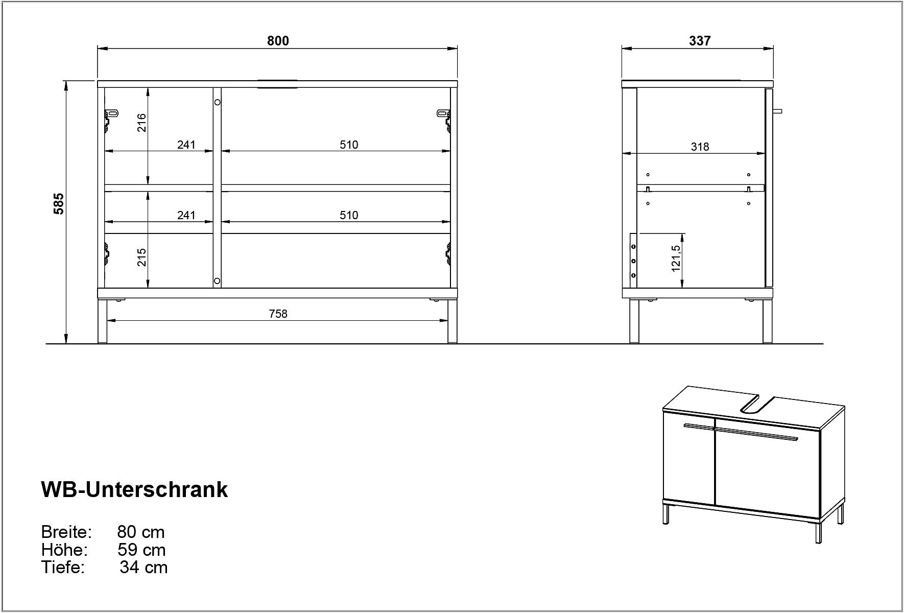 Waschbeckenunterschrank