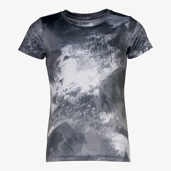 Osaga meisjes sport T-shirt grijs met print
