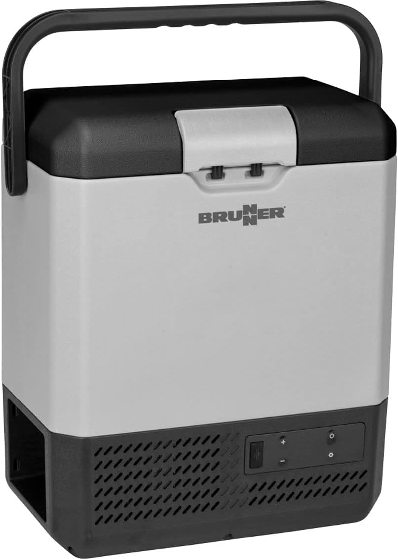 BRUNNER Polarys 0826047N Kühlbox mit Kompresse, 12 V/230 V, für kleine Räume, 8 Liter