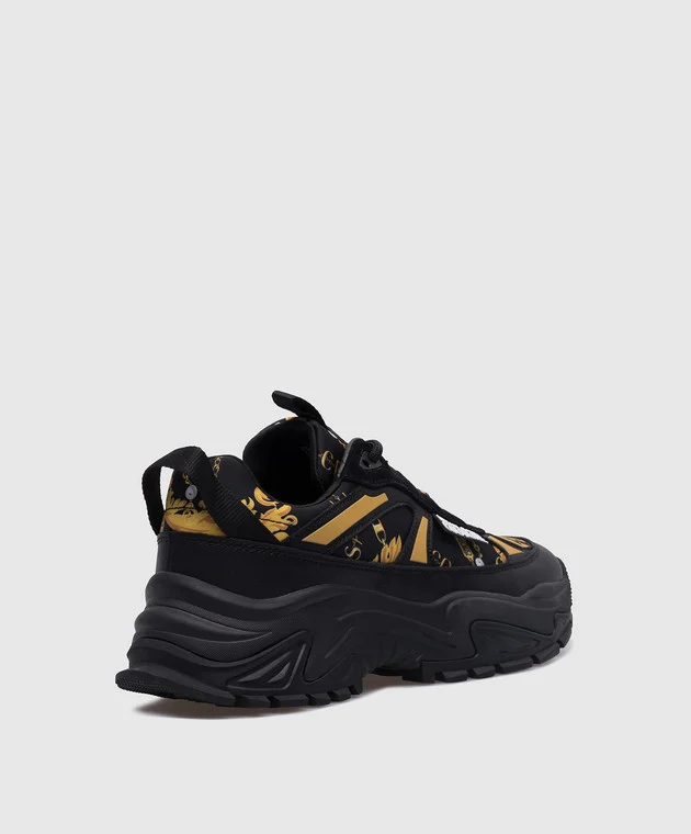 Versace Jeans Couture Fondo Hiker Sneakers Dames Zwart/Goud