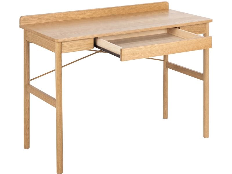 AC Design Tisch Paul, Eiche Schreibtisch mit Stauraum im skandinavischen Stil