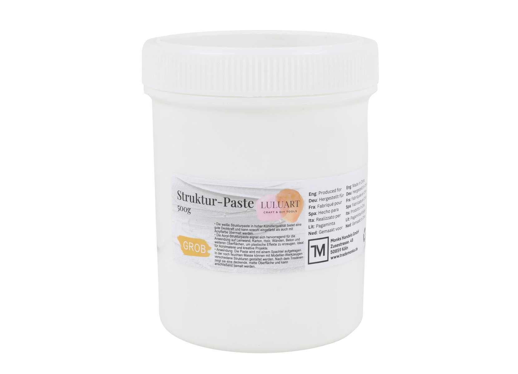 Grobe Acryl-Modellierpaste 500g