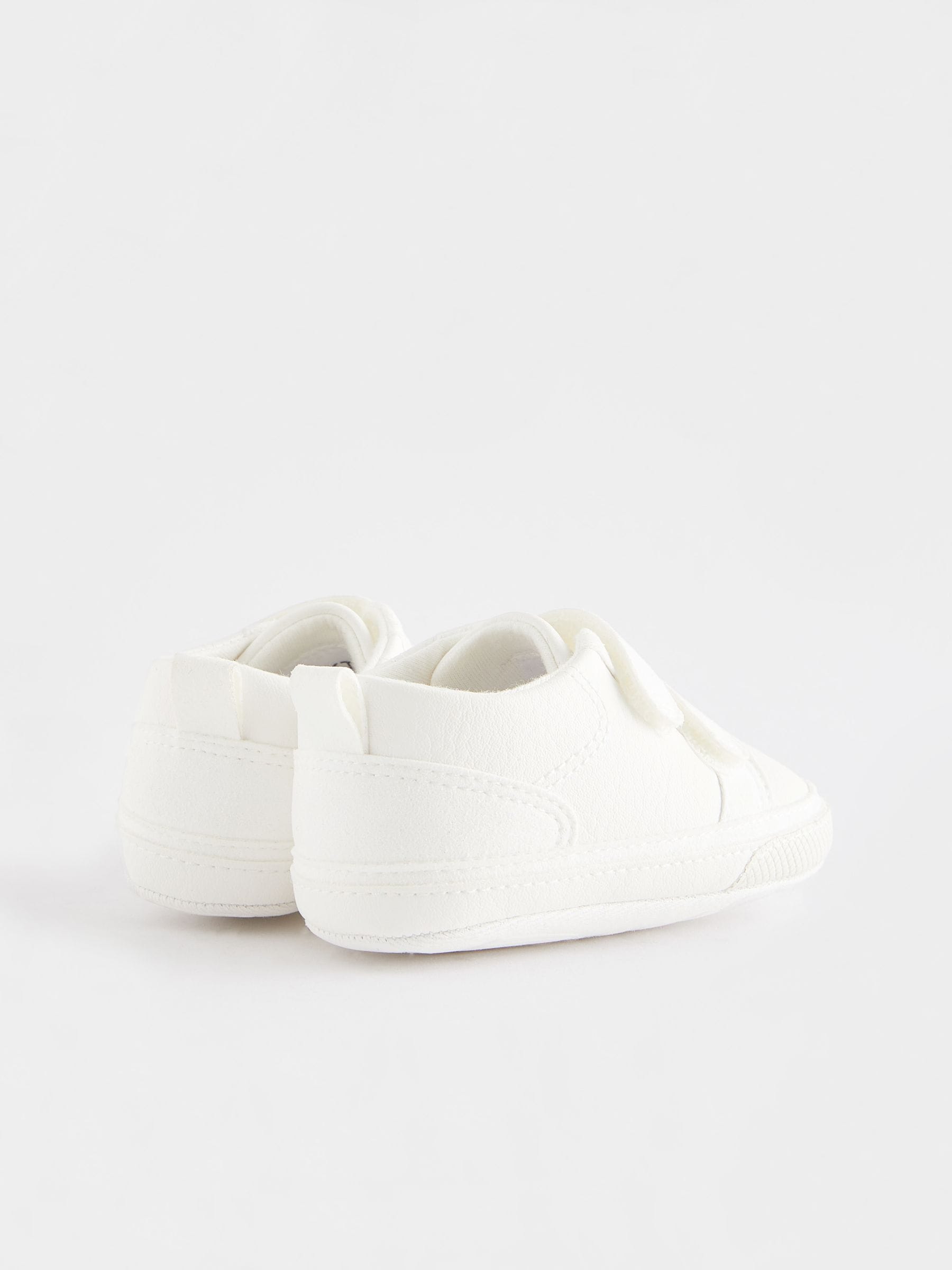 Wit - Babysneakers met twee bandjes (0-24 mnd)