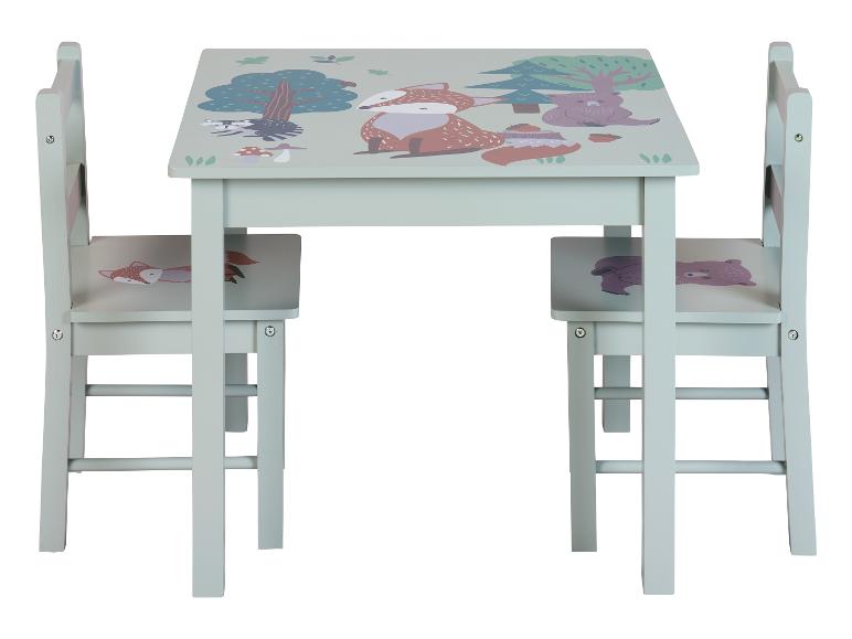 Kinder tafel met 2 stoelen