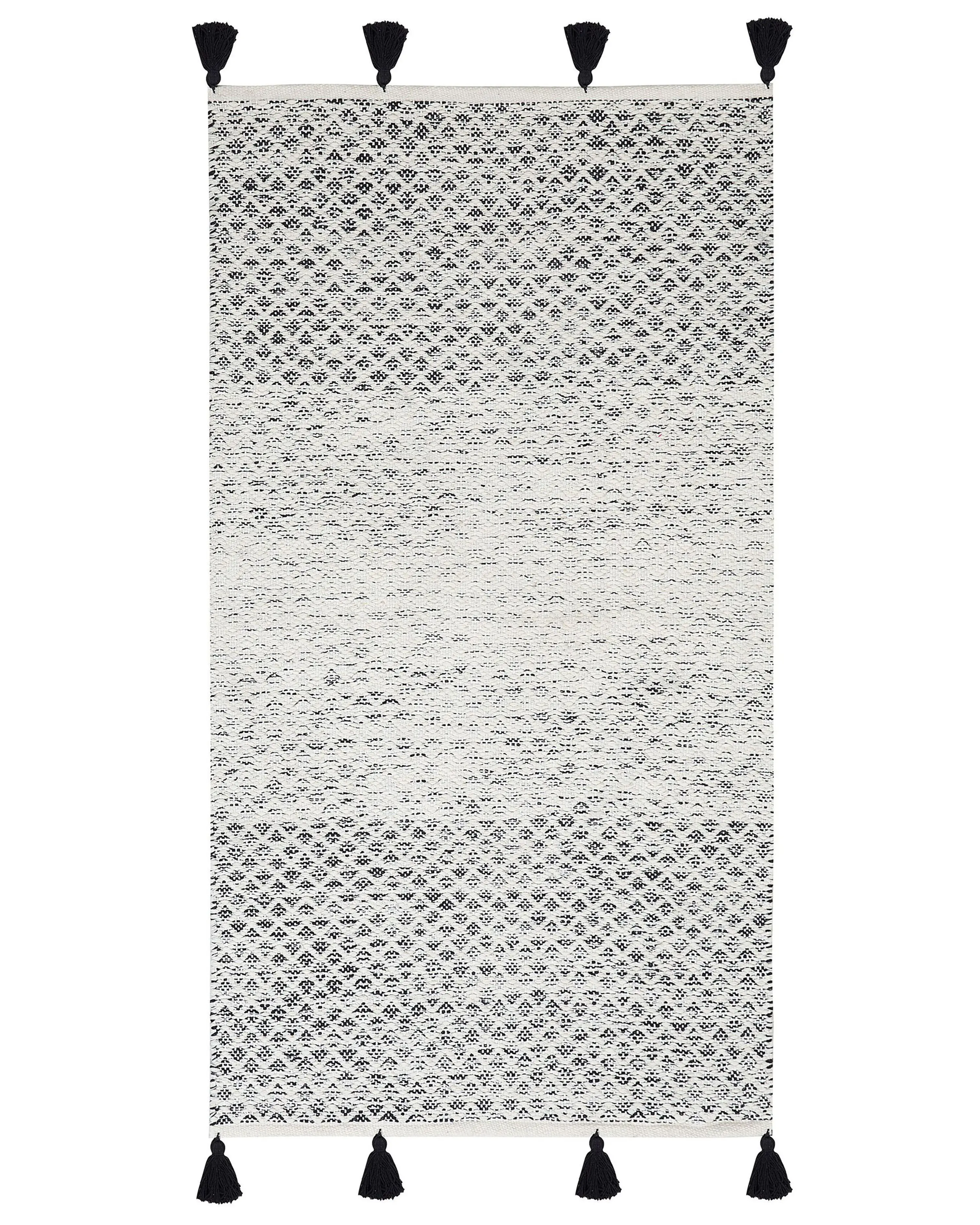 Vloerkleed GEMLIK Zwart 80 x 150 cm Wol