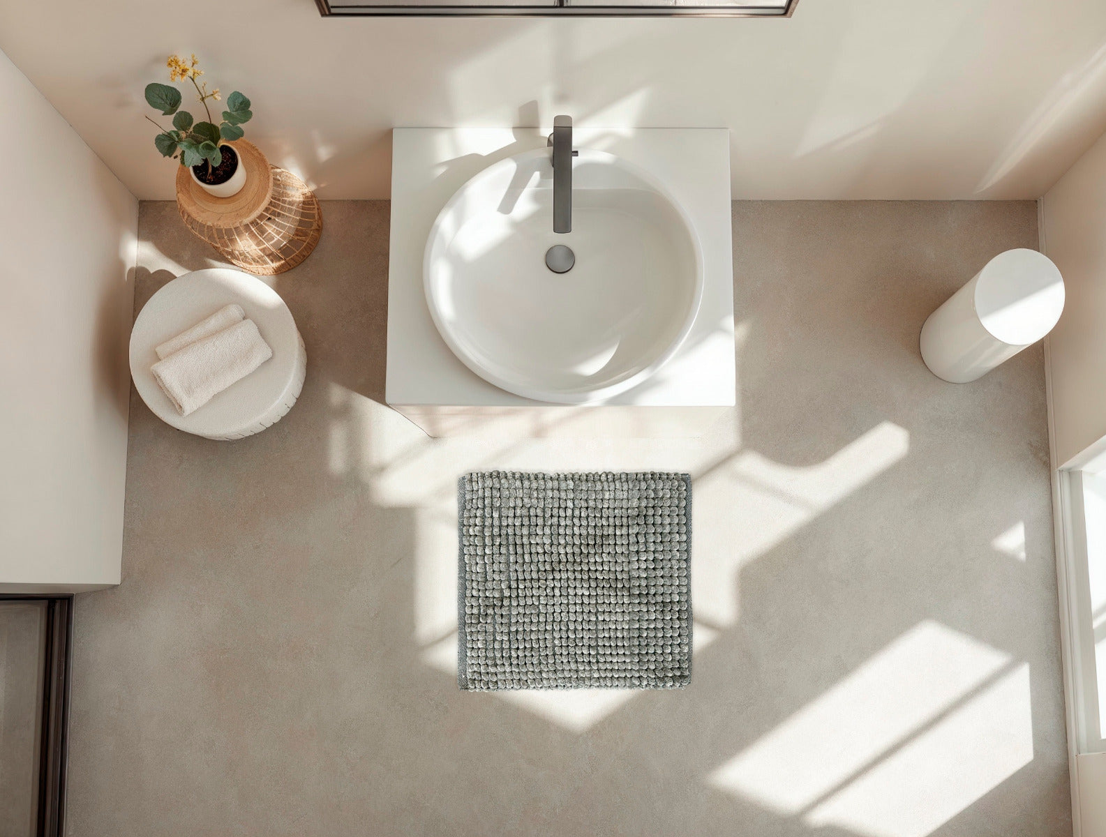 Zo Home Bidetmat Fabrizio - 60x60cm classic anthracite