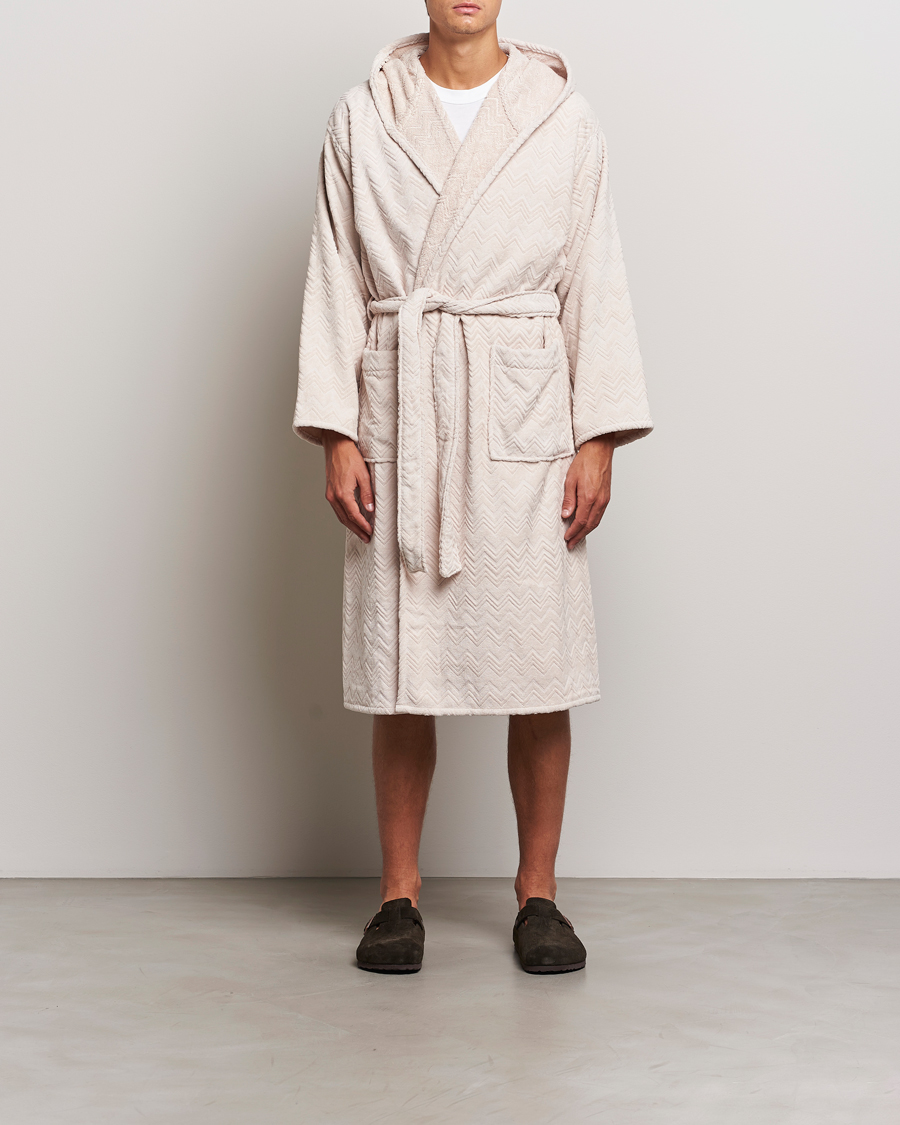 Missoni Home Chalk Bath Robe Beige