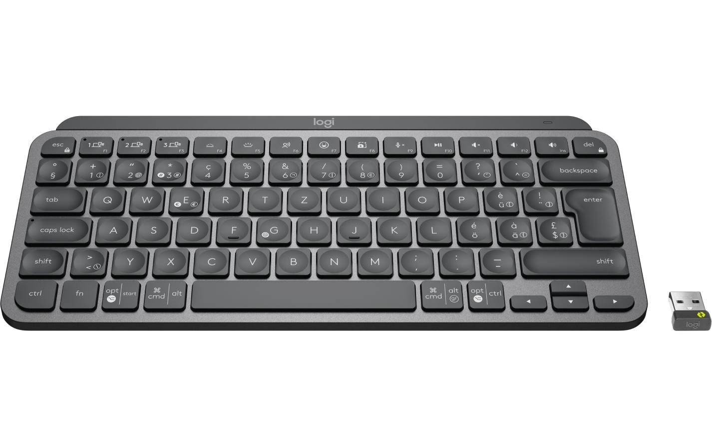 Tastatur MX Keys Mini for Business<br>Minimalistische kabellose Tastatur mit Tastenbeleuchtung und Logi Bolt Empfänger