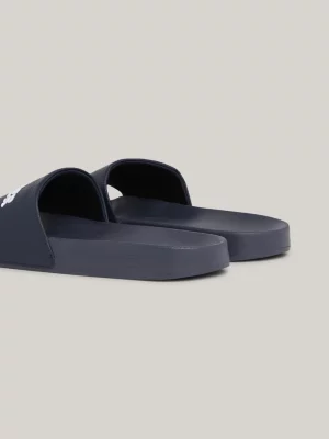 Chinelo de piscina com logotipo em relevo
