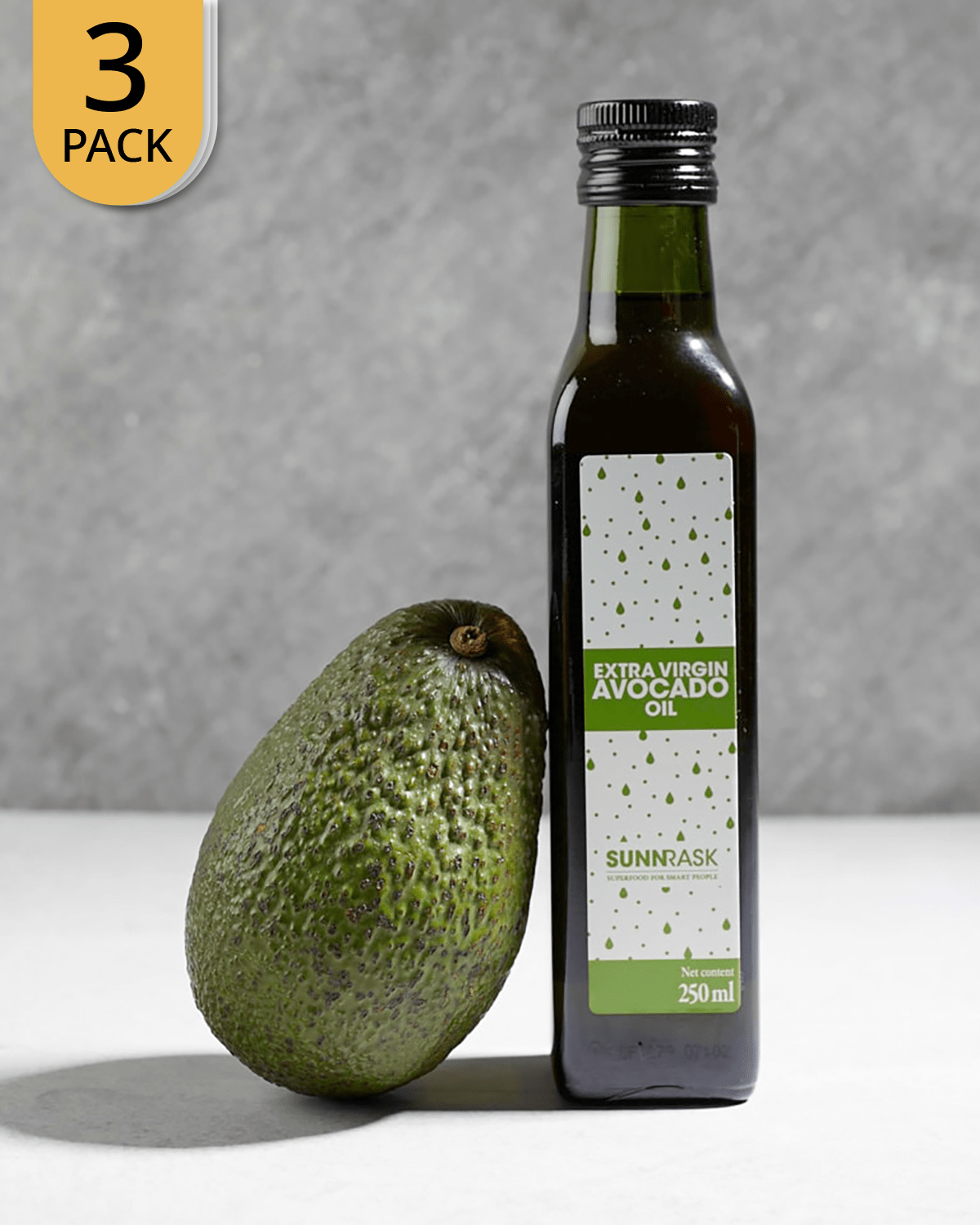 SunnRask Avakadoolje 3x250ml