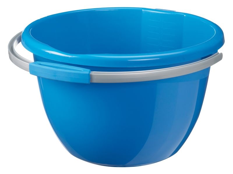 Sigma Home Putzeimer Water-Line 14 l, Blau Plastikeimer mit Ausguss