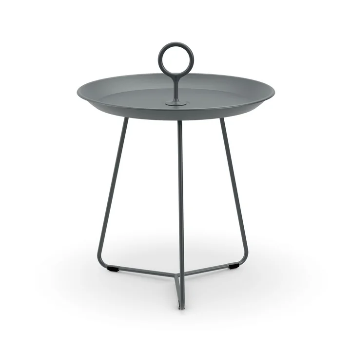HOUE - EYELET Beistelltisch, Ø 45 cm, dunkelgrau