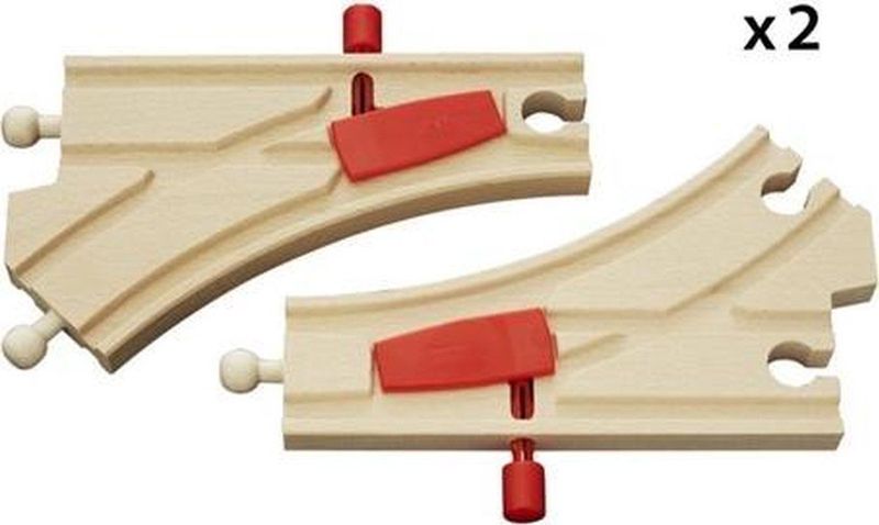 BRIO Mechanische spoorwissels - 33344