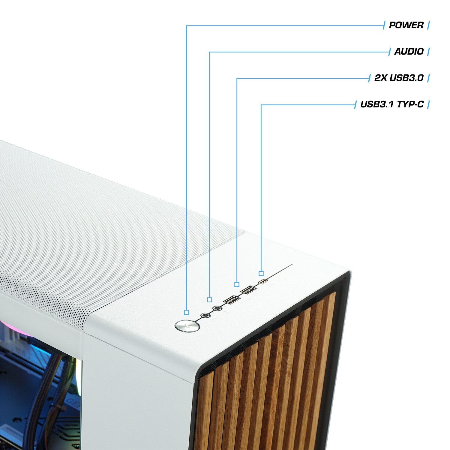 Gaming PC White Forest V AMD Ryzen 7 5800X, 32GB DDR4, NVIDIA RTX 4060 Ti 16 GB, 4TB SSD, Windows 11