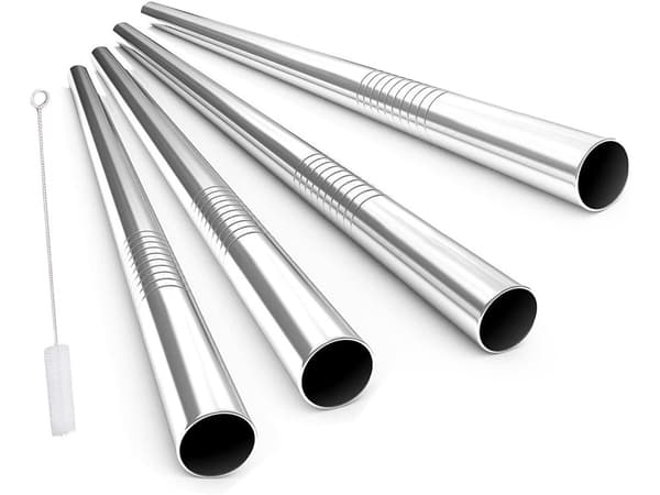 Metallsugrör / Sugrör i Metall - 10 st