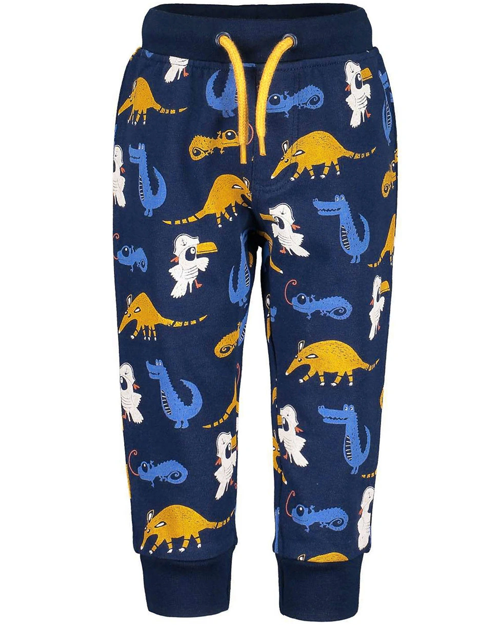 Sweathose JUNGLE AOP in ultramarin