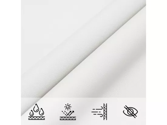 Voile d'ombrage blanc 2x2x2 m 100 % polyester oxford