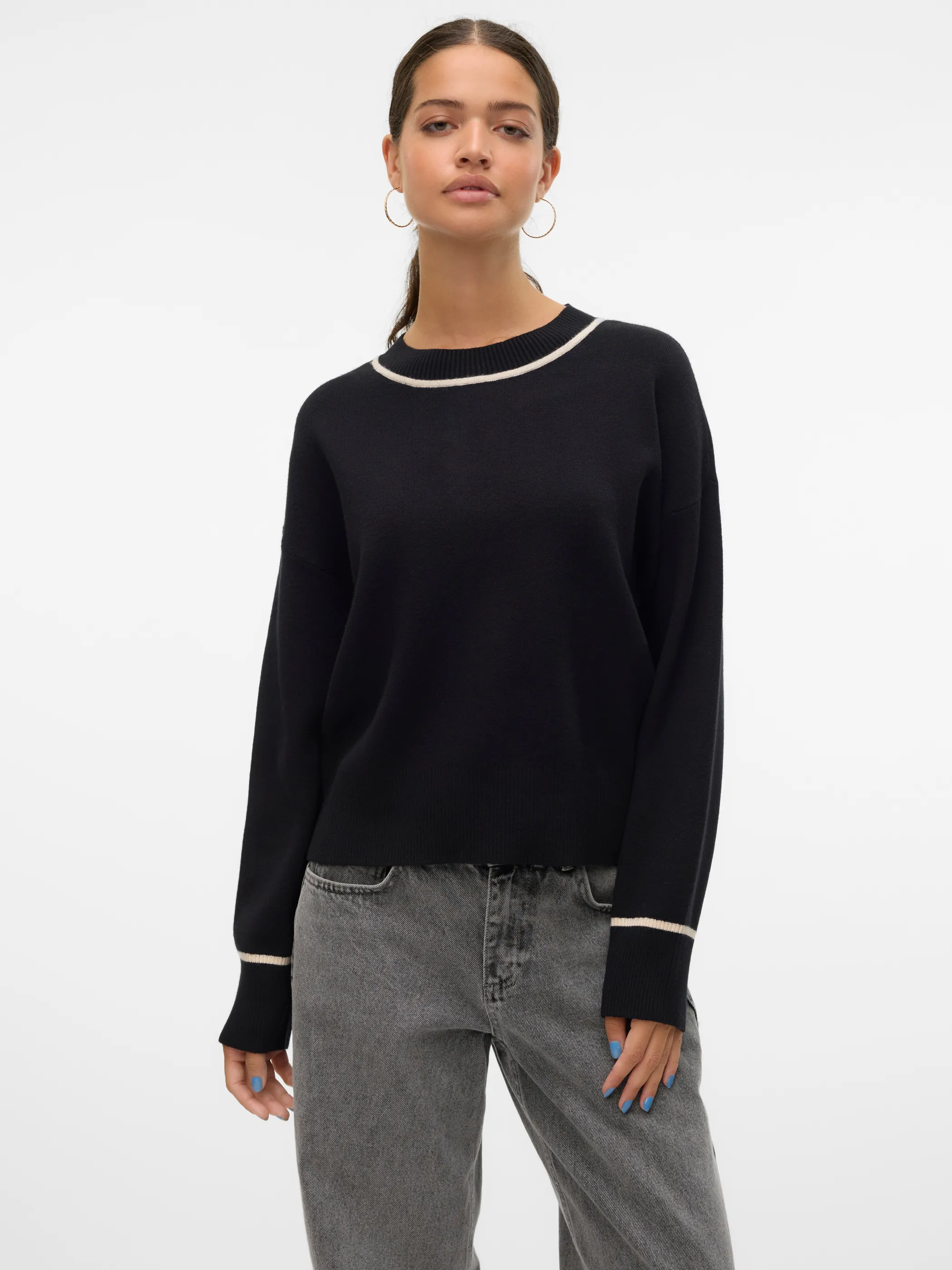 Vero Moda VMSABA LS O-NECK CONT Pullover