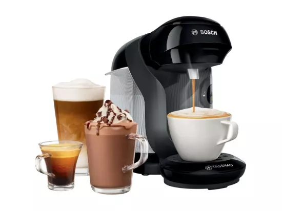 Bosch Cafétière à dosette 3.3bars 1400w noir - TAS1102