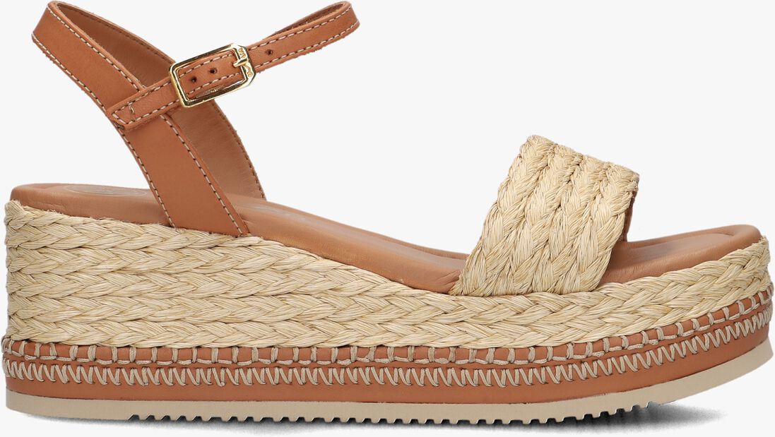 bruine unisa sandalen met hak kebec