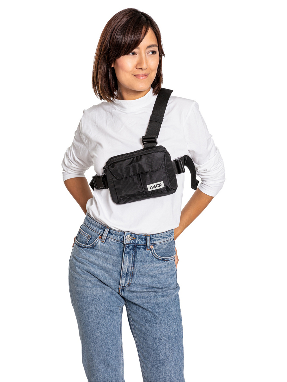 AEVOR Frontpack Bag ripstop black