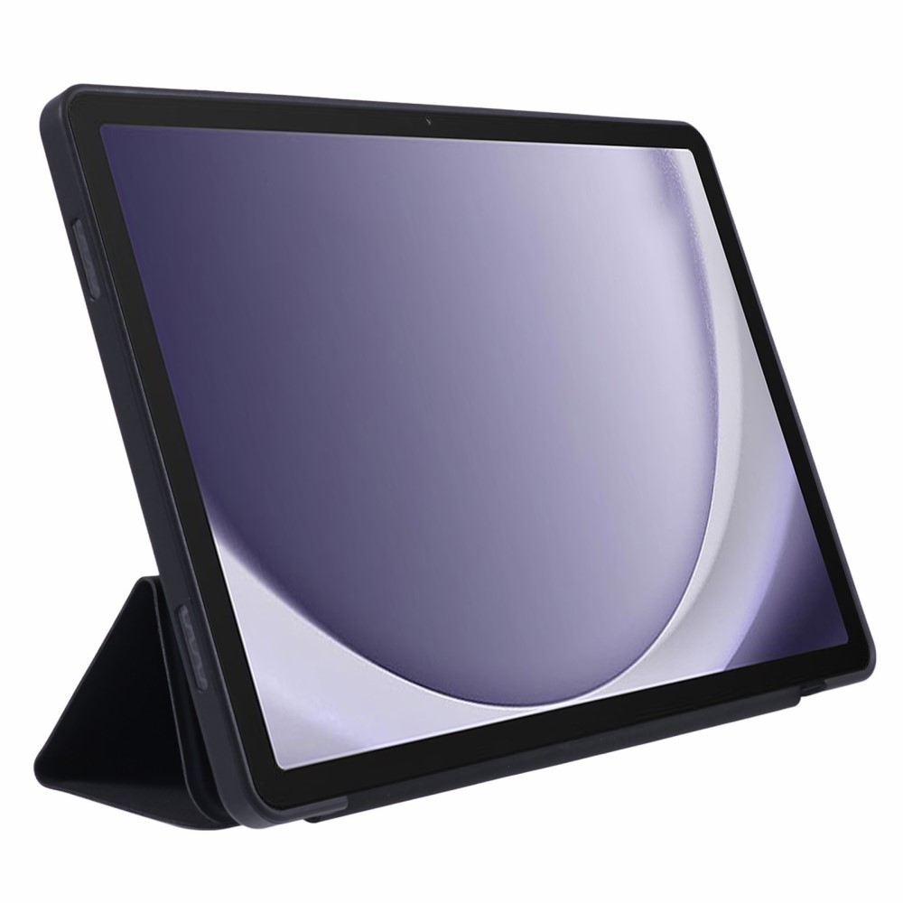 Samsung Galaxy Tab A9  Plus Leder Tasche Flip Cover Hülle - Schwarz