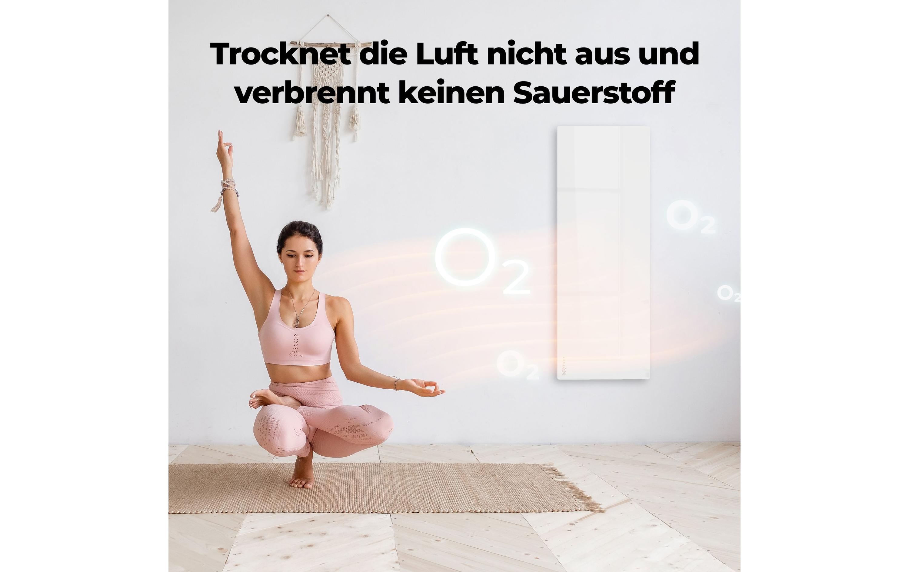 Infrarotheizer Premium Eco Smart LED 700 W, Weiss<br>Heizgerät mit Infrarotstrahler