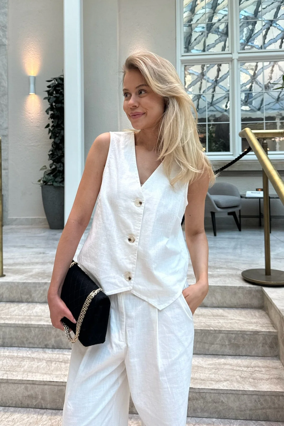 BYIC Celinaic Vest white white