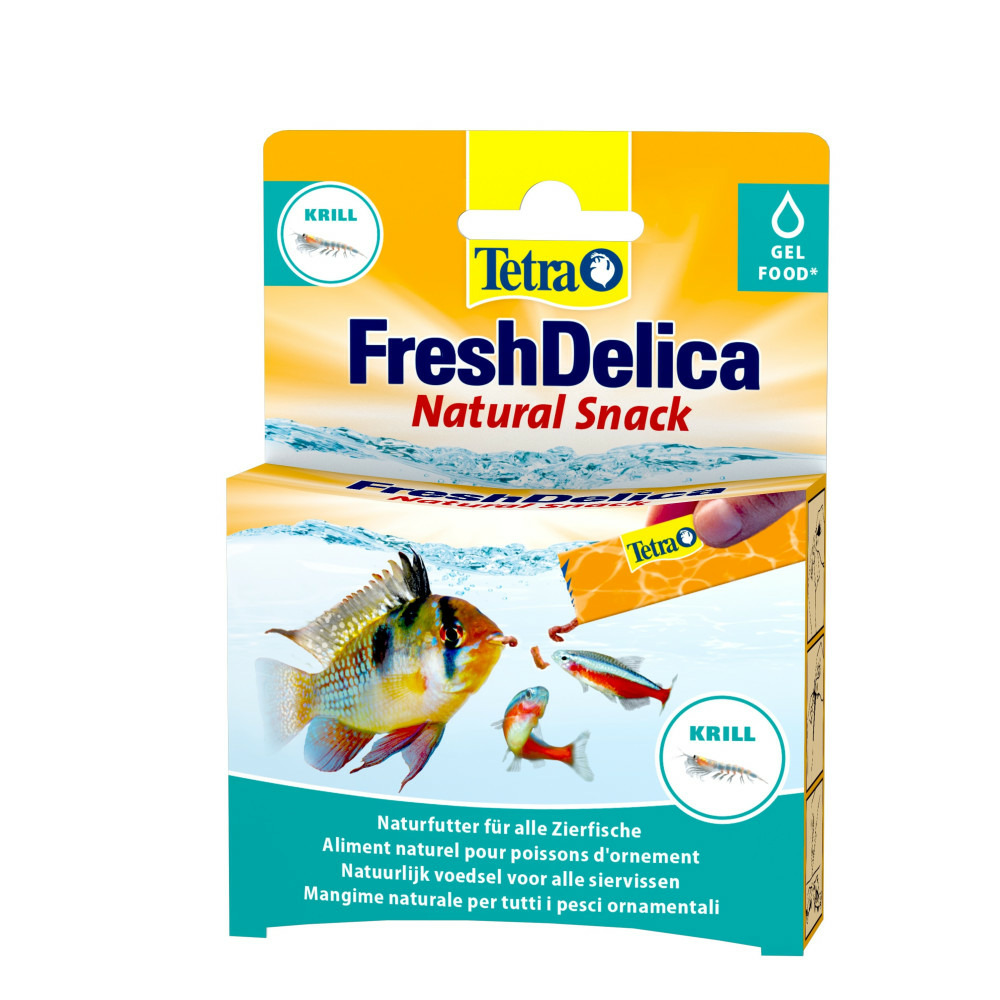 Friandises krill en gel 16 sticks de 3 g fresh delica nourriture pour poiss