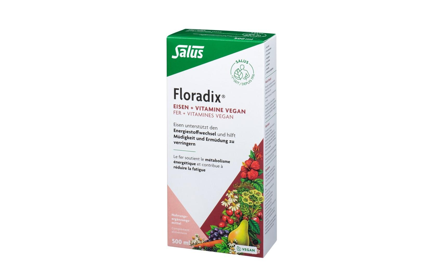 Eisen + Vitamine vegan 500 mlKräuterauszug mit Eisen und Vitaminen vegan