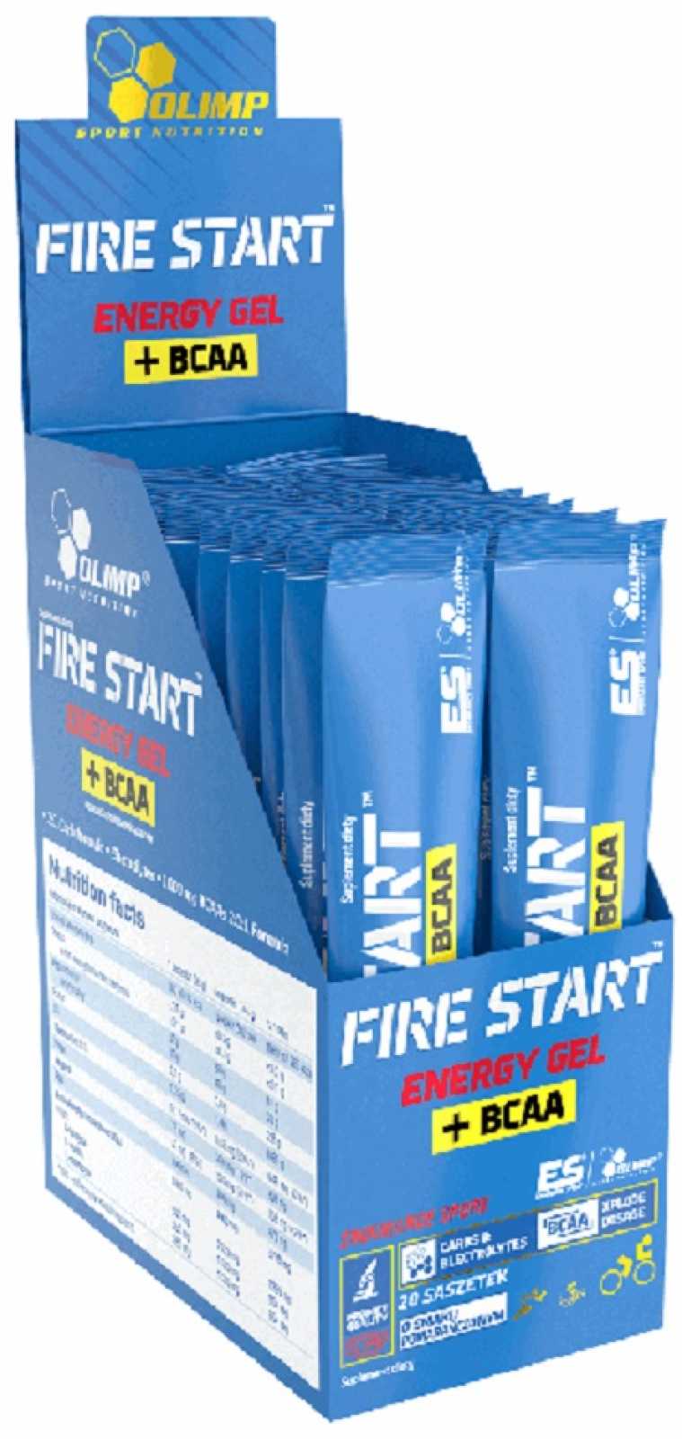 Olimp Gel energético Fire Start + BCAA 36g