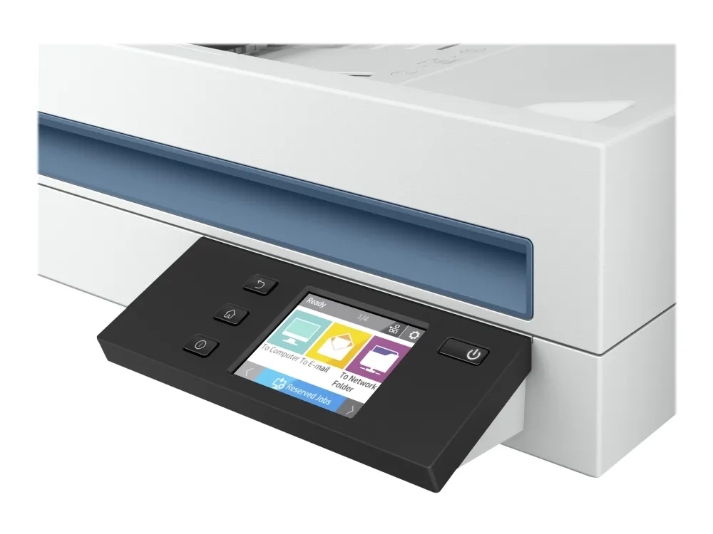 HP Scanjet Pro N4600 fnw1 - Dokumentscanner - Contact Image Sensor (CIS) - Duplex - 216 x 5362 mm - 600 dpi x 1200 dpi - op til 40 ppm (mono) / op til 40 ppm (farve) - ADF (100 ark) - op til 6000 scanninger pr. dag - Gigabit LAN, USB 3.0, Wi-Fi(n)