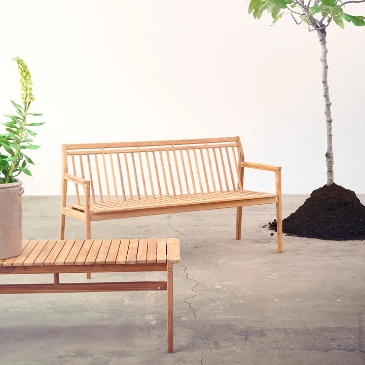 FDB Møbler - M10 Gartenbank 50 x 185,5 cm, Teak