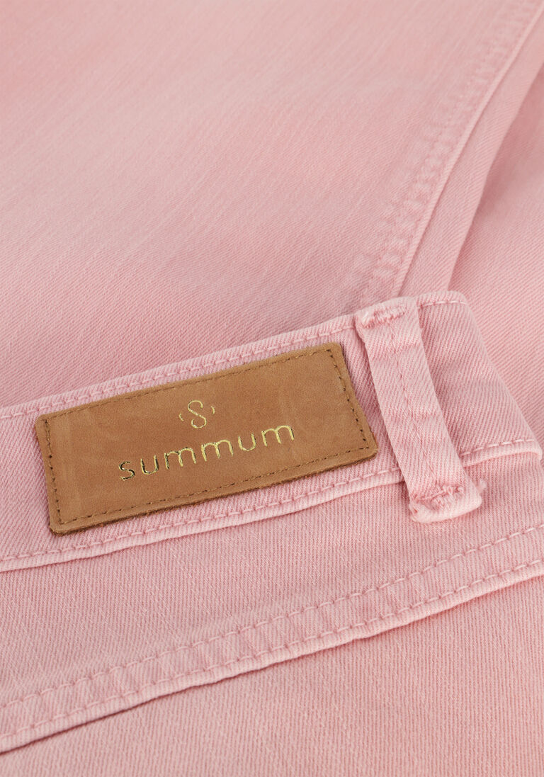 SUMMUM roze summum flared jeans flared pant sturdy stretch twill
