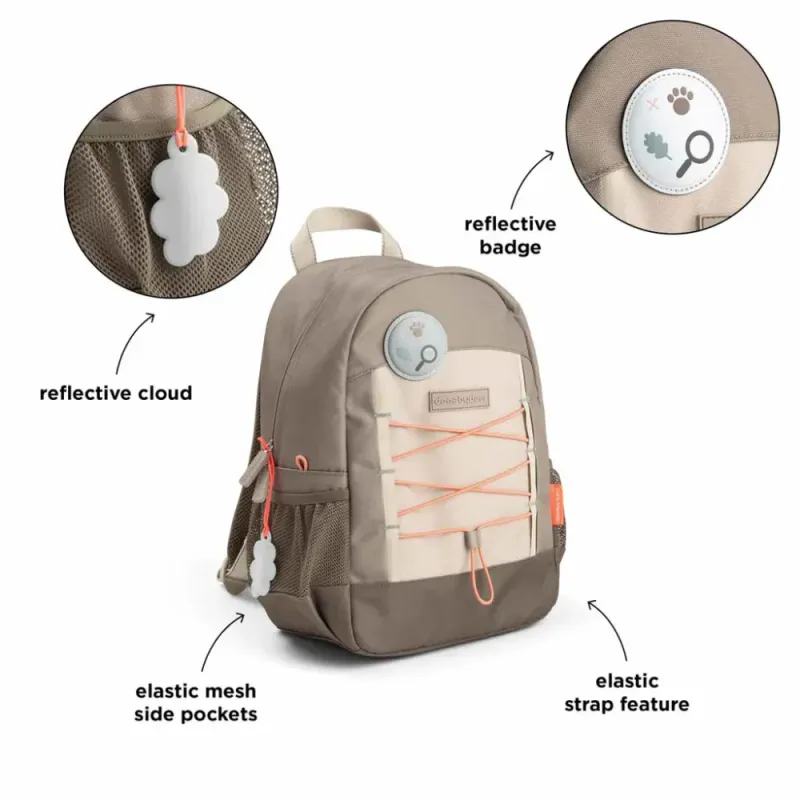 Doner by Deer Junior Ryggsekk - Tiny Trails Sand, 13 L.