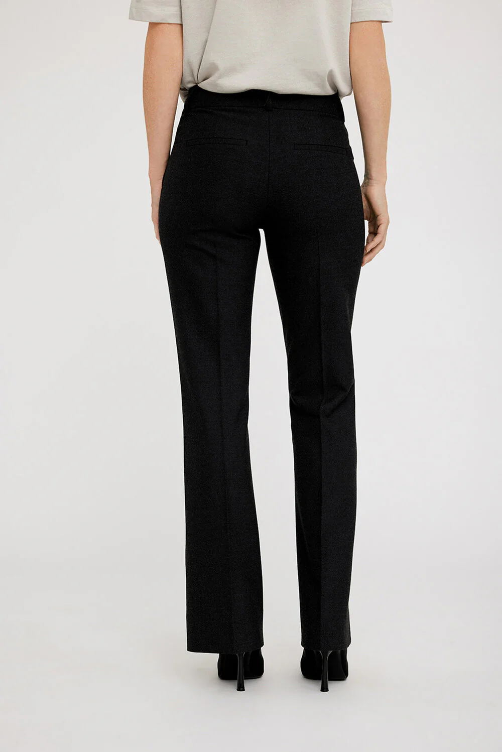 Five Units  Clara habitbukser - Dark Grey Melange