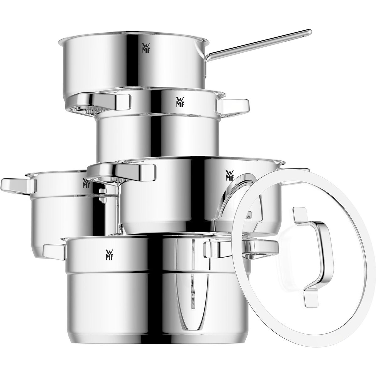 Compact Cuisine grytesett, 5 deler inkl. 4 glasslokk