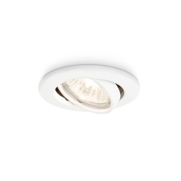 PHILIPS inbouwspot 1X50W richtbaar 230V wit