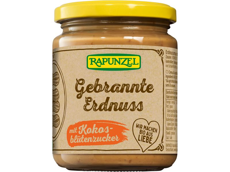 Rapunzel Brotaufstrich Gebrannte Erdnuss Mus 250 g Biologisch zertifiziertes Erdnussmus