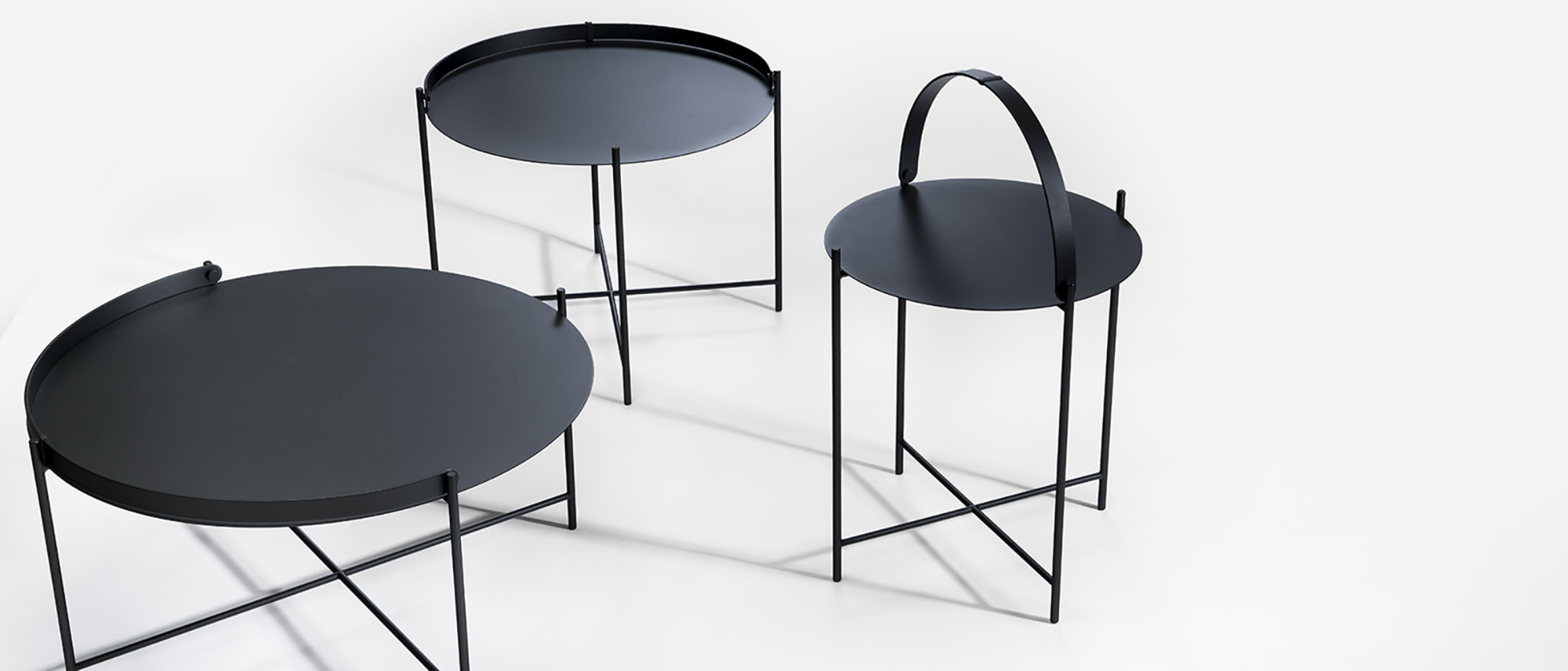 Bijzettafel Edge 62cm zwart