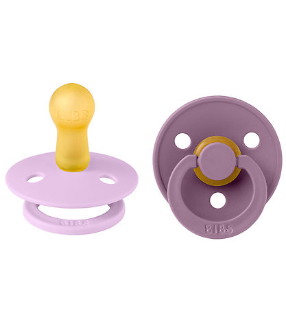 BIBS Colour Schnuller - 2er-Pack - Gr. 2 - Rund - Violett Sky/Ma