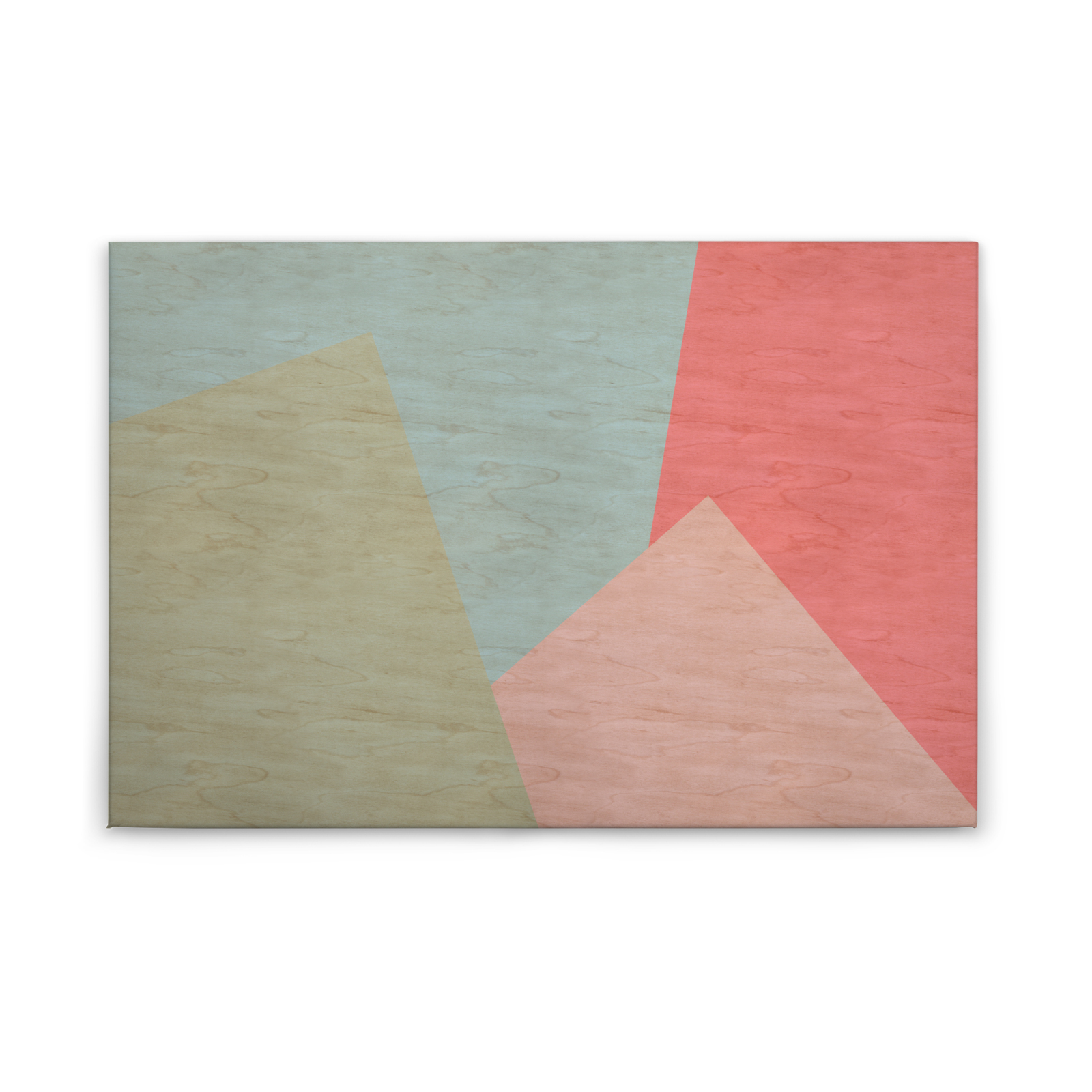 Leinwandbild GEOMETRISCHE MUSTER - bunt-rot - 90x60 cm
