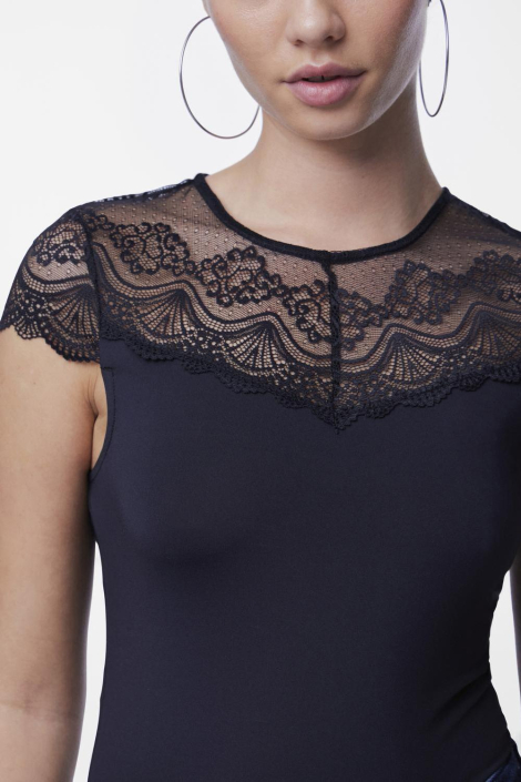 Pieces zwarte dames t-shirt