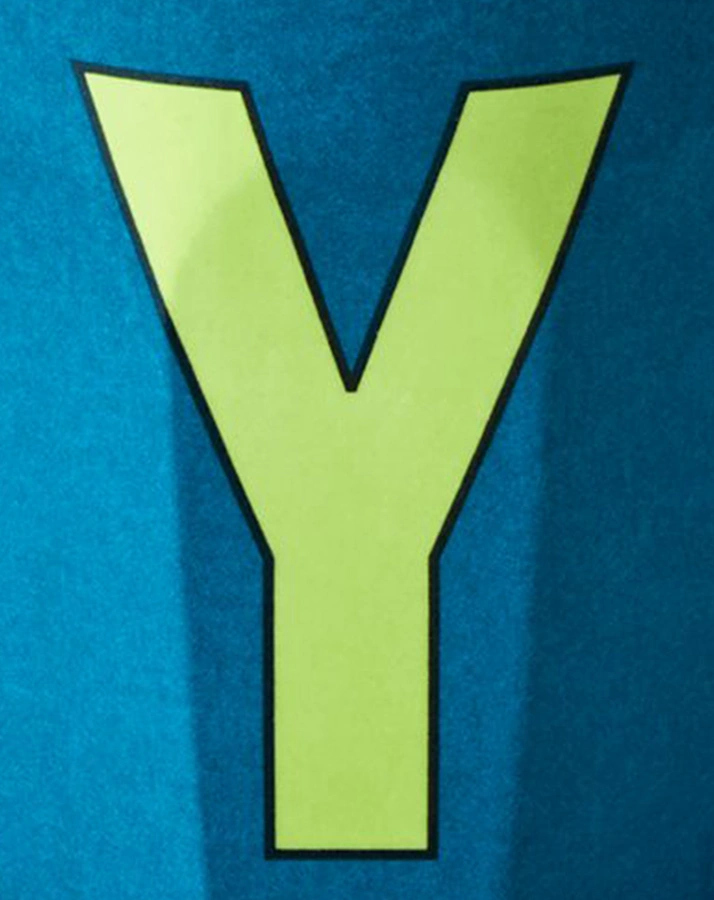 Melamin-Becher LETTER Y - MEDIUM in emerald green