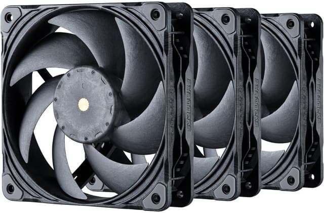 Phanteks T30 120mm PWM-blæser (sort/3-pak)