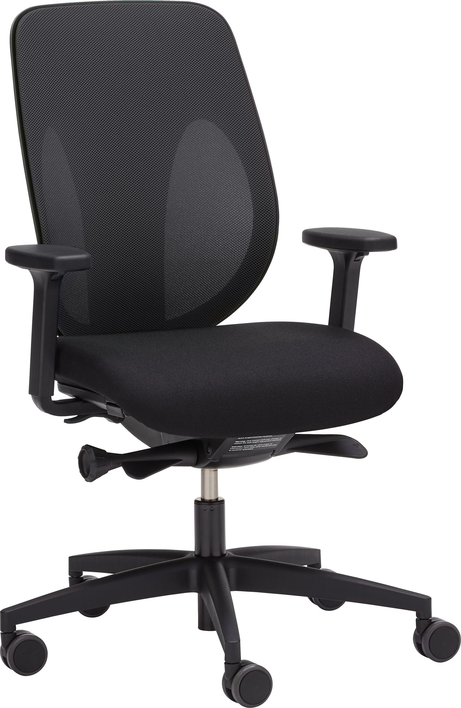 Giroflex 353 Netzrücken Bürostuhl - Anthrazit / B: 69.0 cm x T: 70.0 cm x H: 114.0 cm