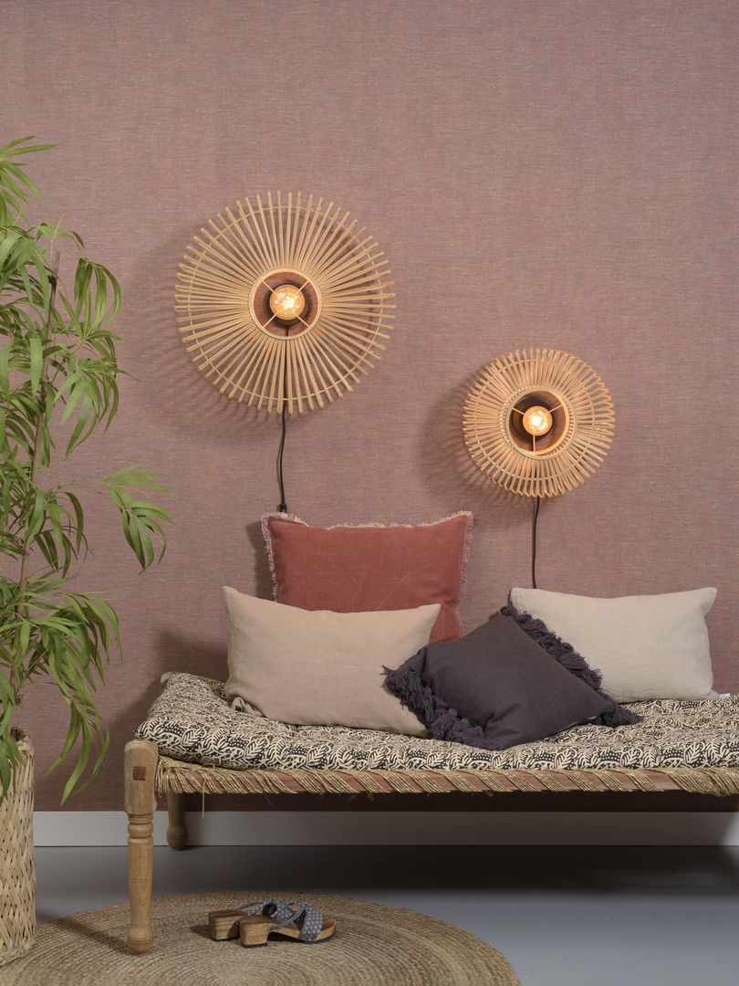 Good&Mojo Bromo Wandlamp Naturel, Zwart