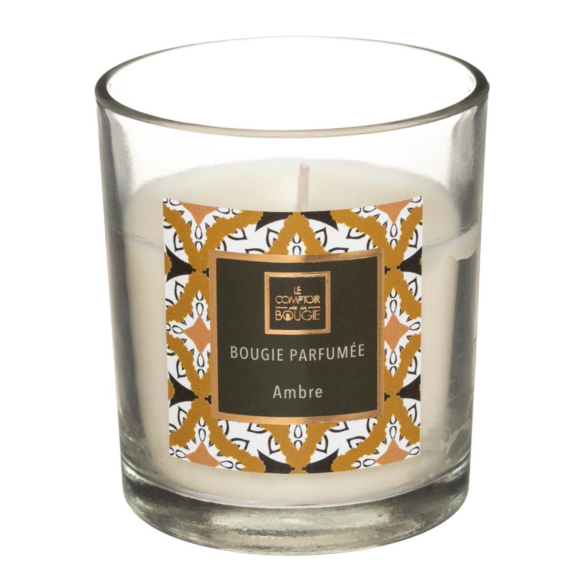 BOUGIE PARFUMEE VERRE AMBRE NEDA 110G